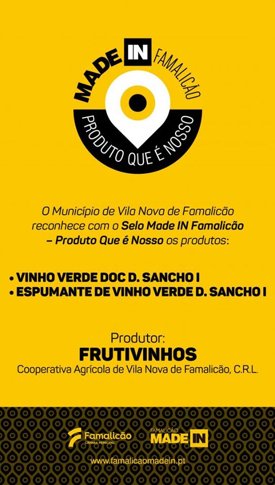 A Frutivinhos foi certificada com o selo “Made In Famalicão – Produto Que é Nosso”